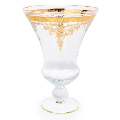CCG153-Vase Centerpiece 24k Gold Artwork