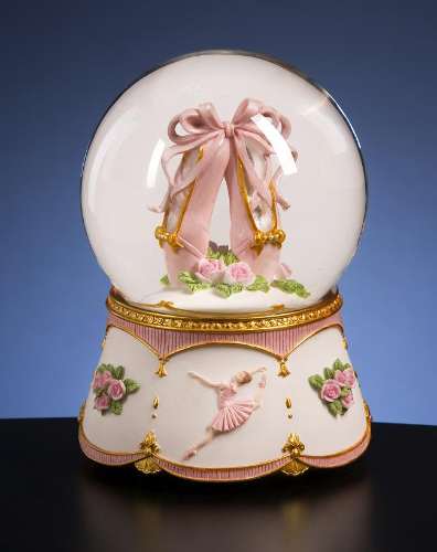 Ballet Slippers Water Globe Music Box Ballet Slippers Water Globe Music Box