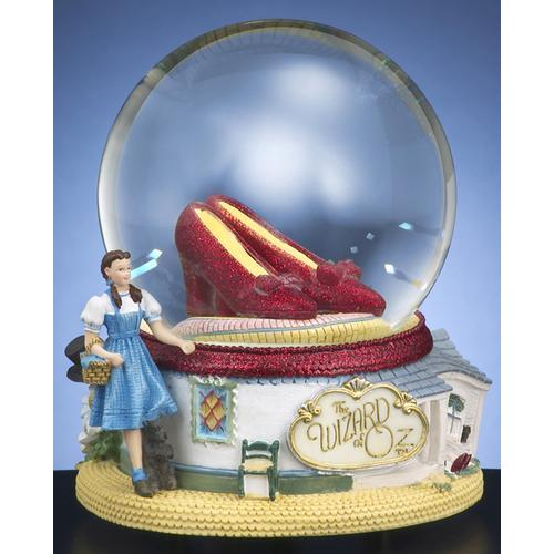 Oz 'Ruby Slippers' Water Globe with Sculpted Jewelry Music Box