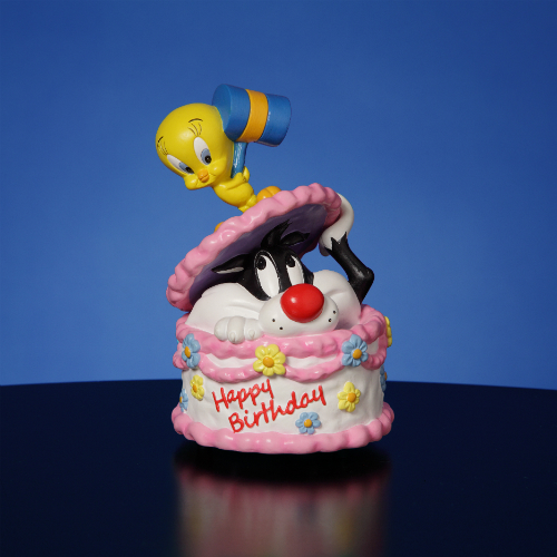 Sylvester & Tweety Happy Birthday Figurine