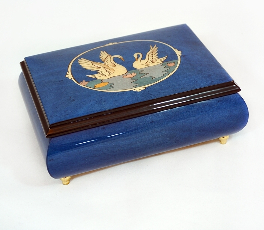 Two Swans Jewelry Music Box
