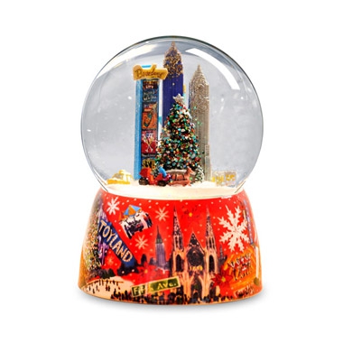 NYC Times Square Christmas Tree Water Globe