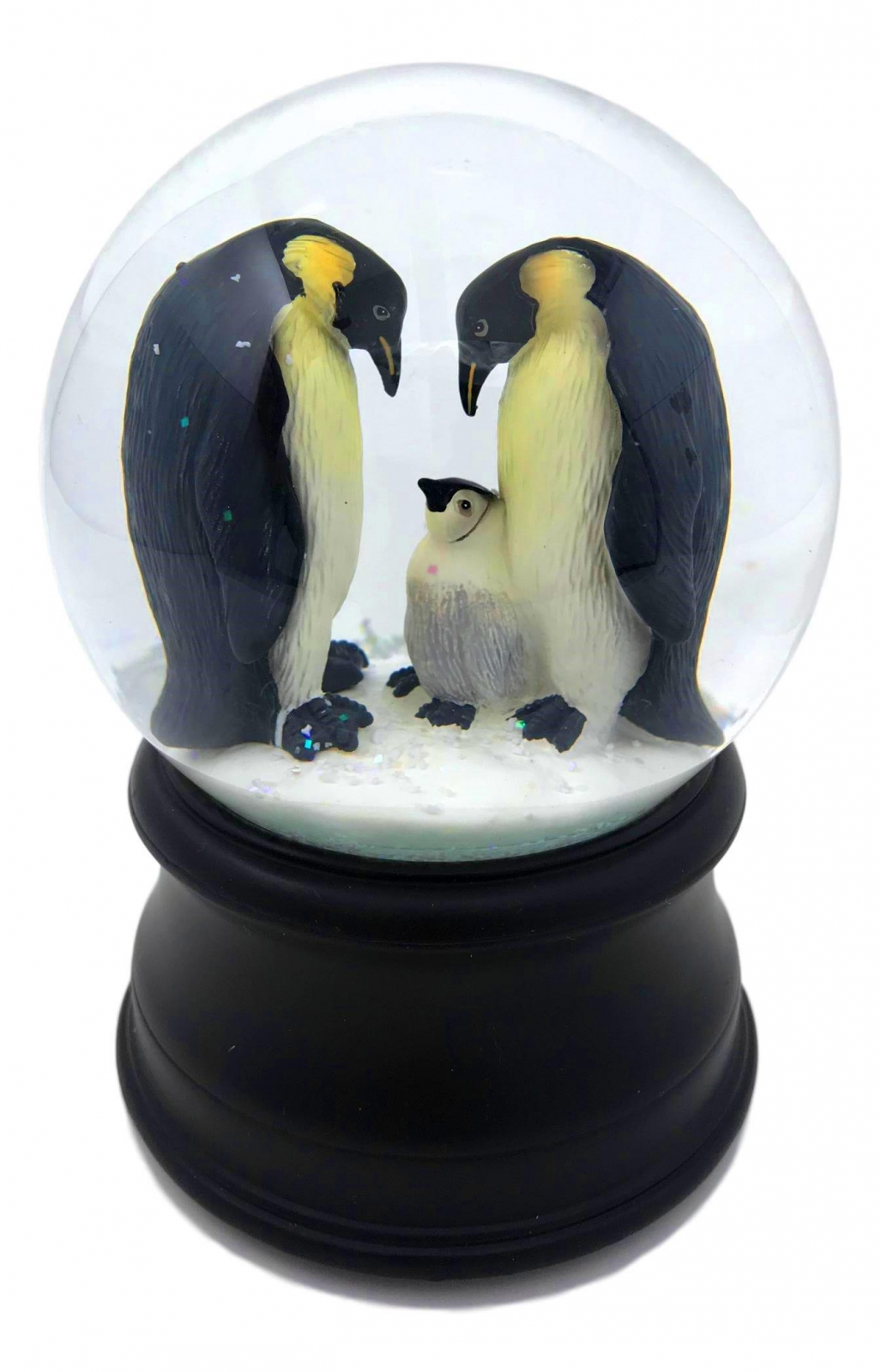 Penguin with Chick Snow Globe