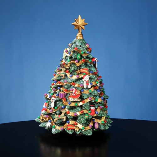 Jingle Bell Rotating Christmas Tree Figurine Jingle Bell Rotating Christmas Tree Figurine