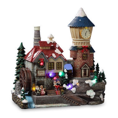 Santa's Animated Clocktower Village