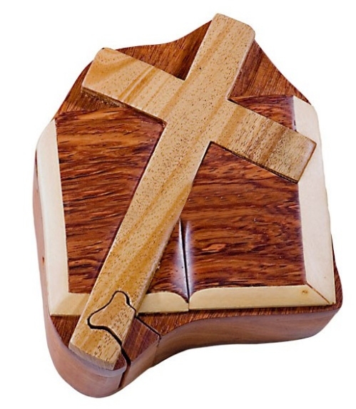 Cross & Bible puzzle box