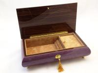 High Gloss Purple color jewelry music box
