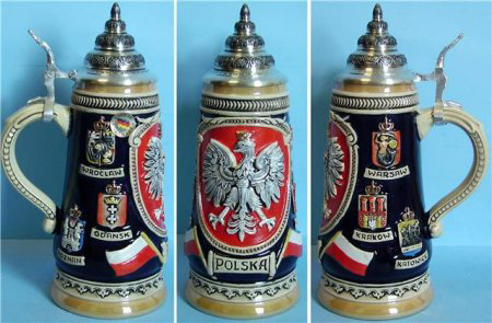 Polska Poland LE German Beer Stein .5L