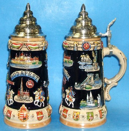 Budapest Hungary Panorama LE German Beer Stein .75L