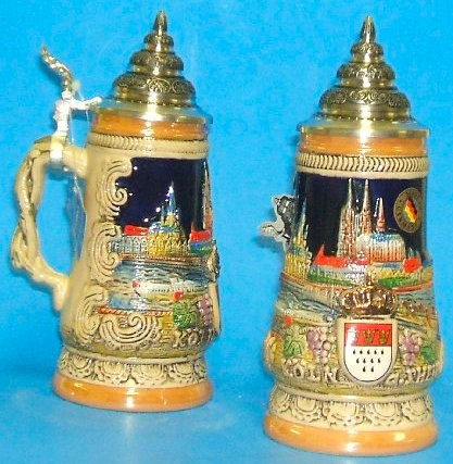 City of Koeln Cologne Germany Beer Stein .25L