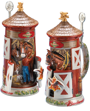 ANHEUSER BUSCH CLYDESDALE STABLE STEIN