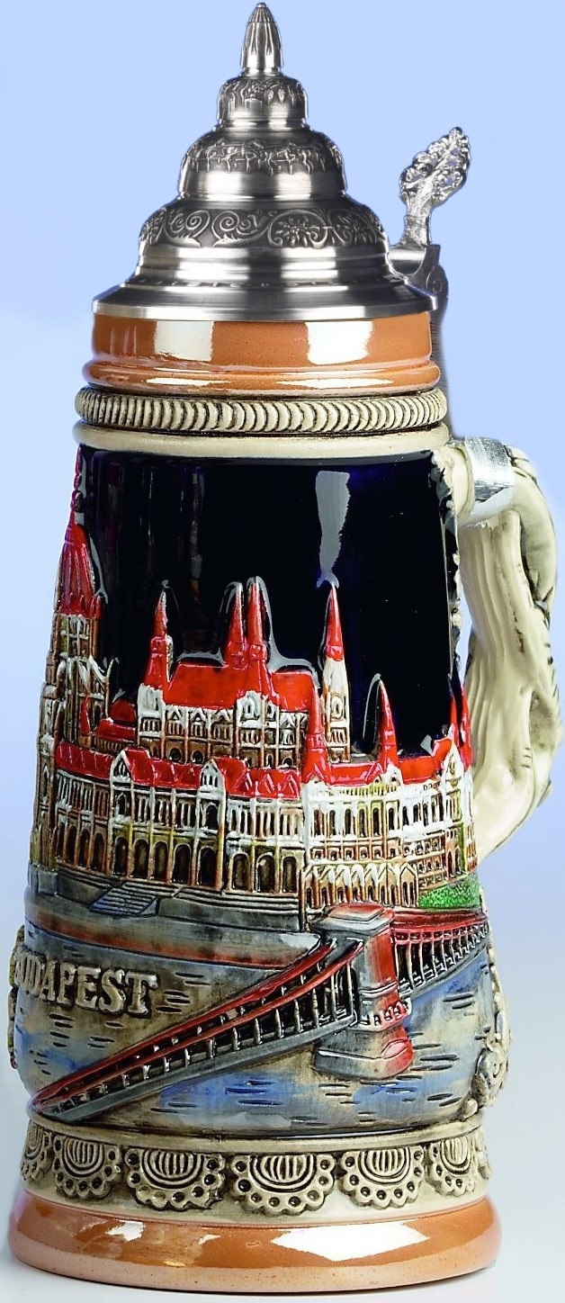 Budapest Hungary Parliament Building LE Germany Beer Stein .25 L