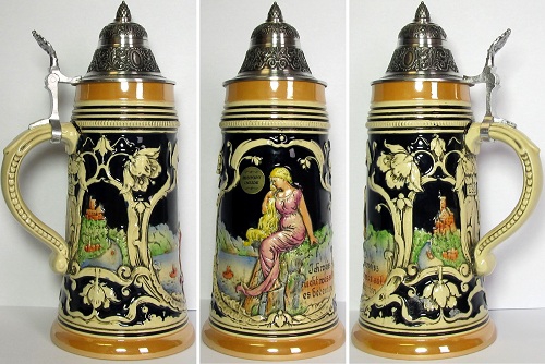 Limited Edition Legend of the Loreley German Beer Stein .5L
