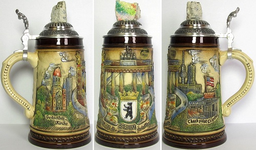 Limited Edition Berlin Wall Germany Beer Stein .5L