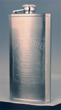 Jack Daniel's Label Logo Boot Flask