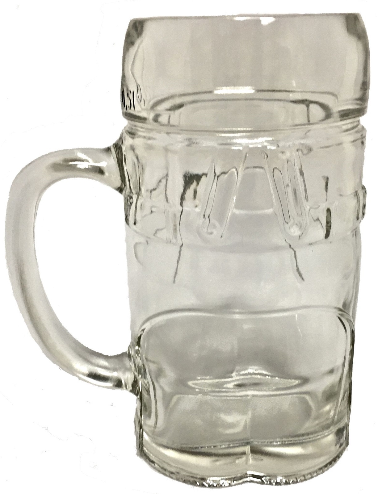 Men's Lederhosen Pants Glass Drinking Beer Stein Mug Cup .5 L Made in Germany