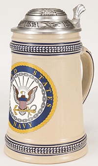 Navy Stein w/Emblem