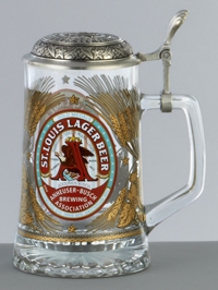 Anheuser-Busch Vintage Glass Stein