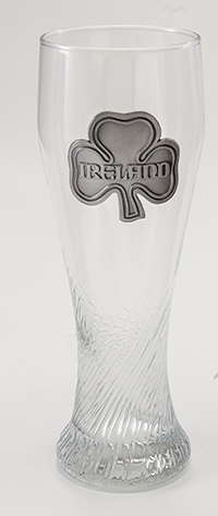 Pilsner Glass With Ireland Badge