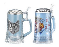 Professions Glass Beer Steins