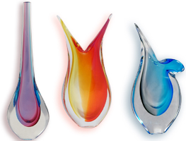 Murano Glass Serenella Collection Vases