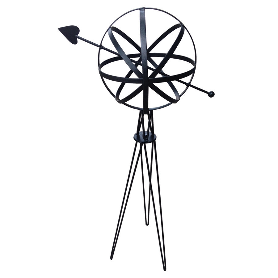 Sphere w/Hairpin Base (Black Finish) Sphere w/Hairpin Base (Black Finish)