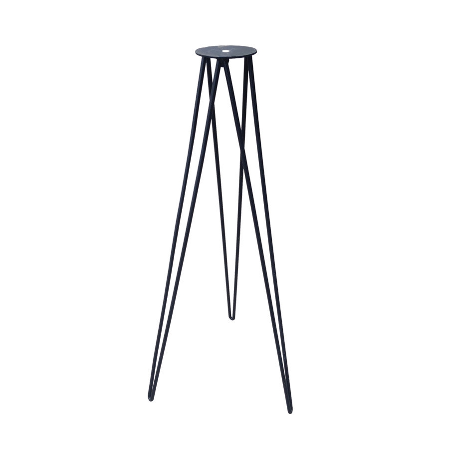 Hairpin Sundial Pedestal (Wrought Iron w/Black Finish) Hairpin Sundial Pedestal (Wrought Iron w/Black Finish)