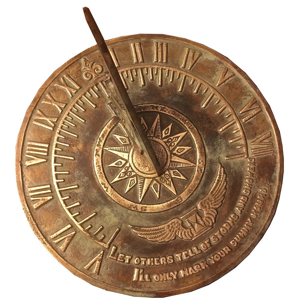 Solid Brass Colonial Sundial Solid Brass Colonial Sundial