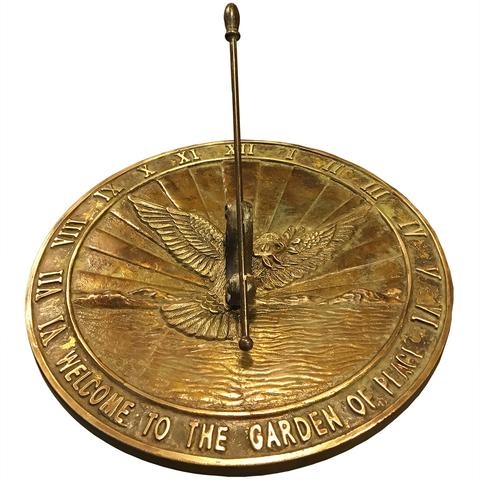Brass Peace Dove Sundial (Solid Brass w/Patina Finish) Brass Peace Dove Sundial (Solid Brass w/Patina Finish)