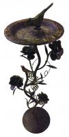 Rose Pedestal Base (Wrought Iron w/Rusty Gold Finish) Rose Pedestal Base (Wrought Iron w/Rusty Gold Finish)