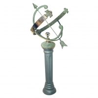 Brass Armillary Sundial (Solid Brass w/Verdigris Highlights) Brass Armillary Sundial (Solid Brass w/Verdigris Highlights)