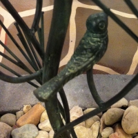 Bird In Pines Pedestal Base (Wrought Iron w/Verdigris Finish) Bird In Pines Pedestal Base (Wrought Iron w/Verdigris Finish)