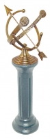 Cast Iron Sundial Pedestal (Cast Iron w/Antique Painted Finish) Cast Iron Sundial Pedestal (Cast Iron w/Antique Painted Finish)