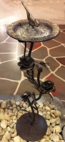 Rose Pedestal Base (Wrought Iron w/Rusty Gold Finish) Rose Pedestal Base (Wrought Iron w/Rusty Gold Finish)