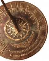 Solid Brass Colonial Sundial Solid Brass Colonial Sundial