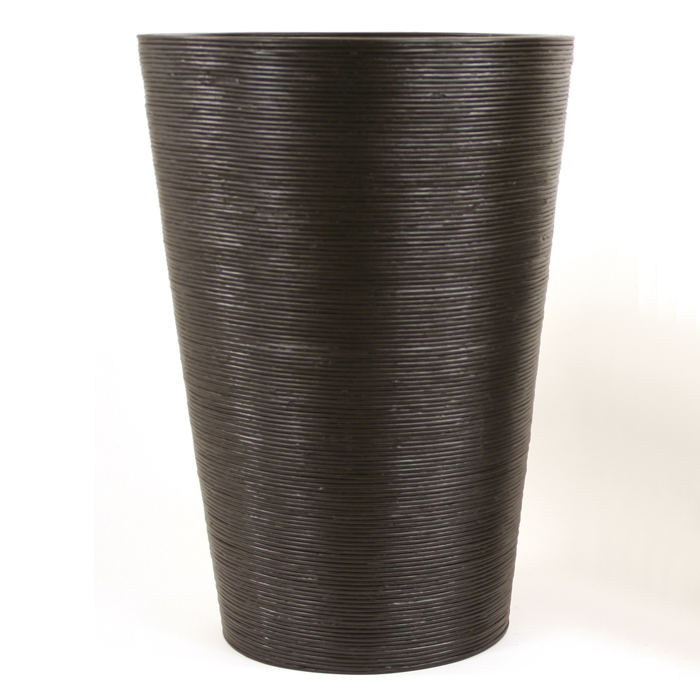 Black Pencil Rattan Planter