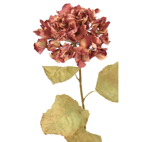 DIY Flower 30'L Everlasting Red-Gold Artificial Hydrangea