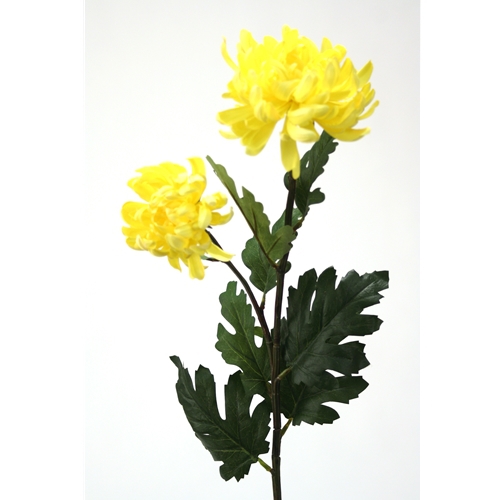 DIY Flower Yellow Mum Spray x 2