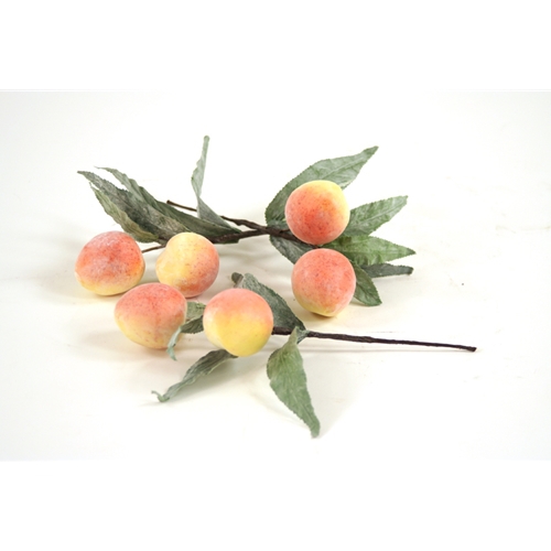 Fruit (Pack of 24) Peach Picks, Each with 2 Peaches and Leaves