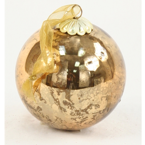 Ornament - 3' Golden Tortoise Glass Ball (Pack of 6; 24/cs)