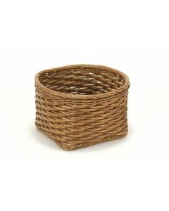 Woven Flat Bottom Basket w/ Handles