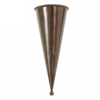 Container - Large Bronze Finish Metal Cone (Pack of 4; 50/cs)