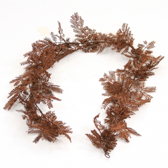 Garland - 6' Artificial Red-Brown Mimosa Garland x 60 Tips (Pack of 6; 36/cs)