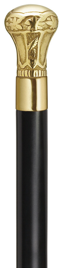 Regal brass knob handle solid brass walking stick