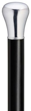 Men's sterling silver cap on a genuine tapered black ebony shaft