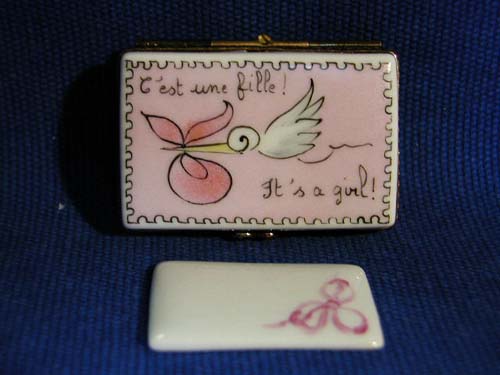 It's a Girl! Limoges Box