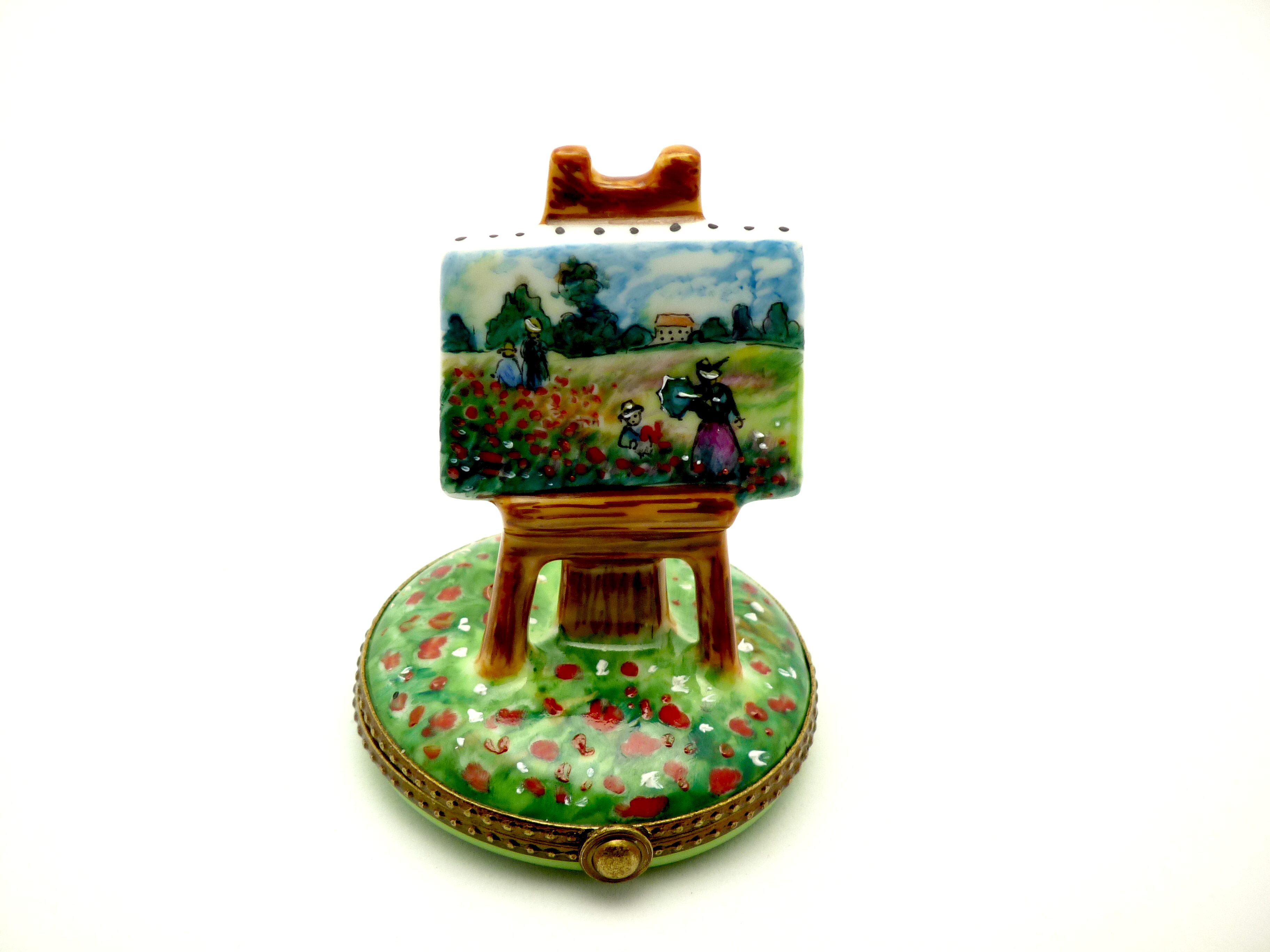 Easel - Monet dame aux coquelicots