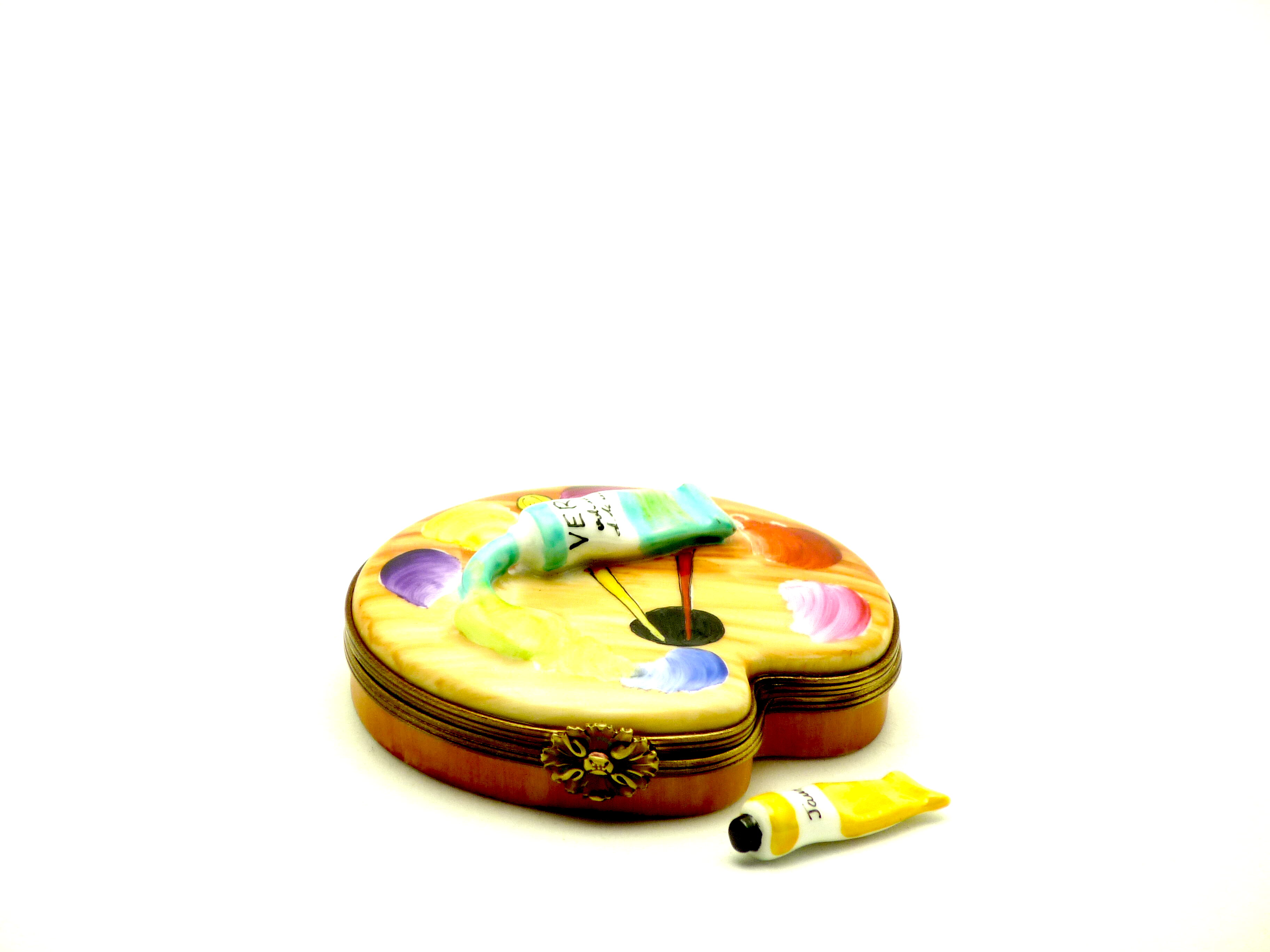 Palette with paint tube