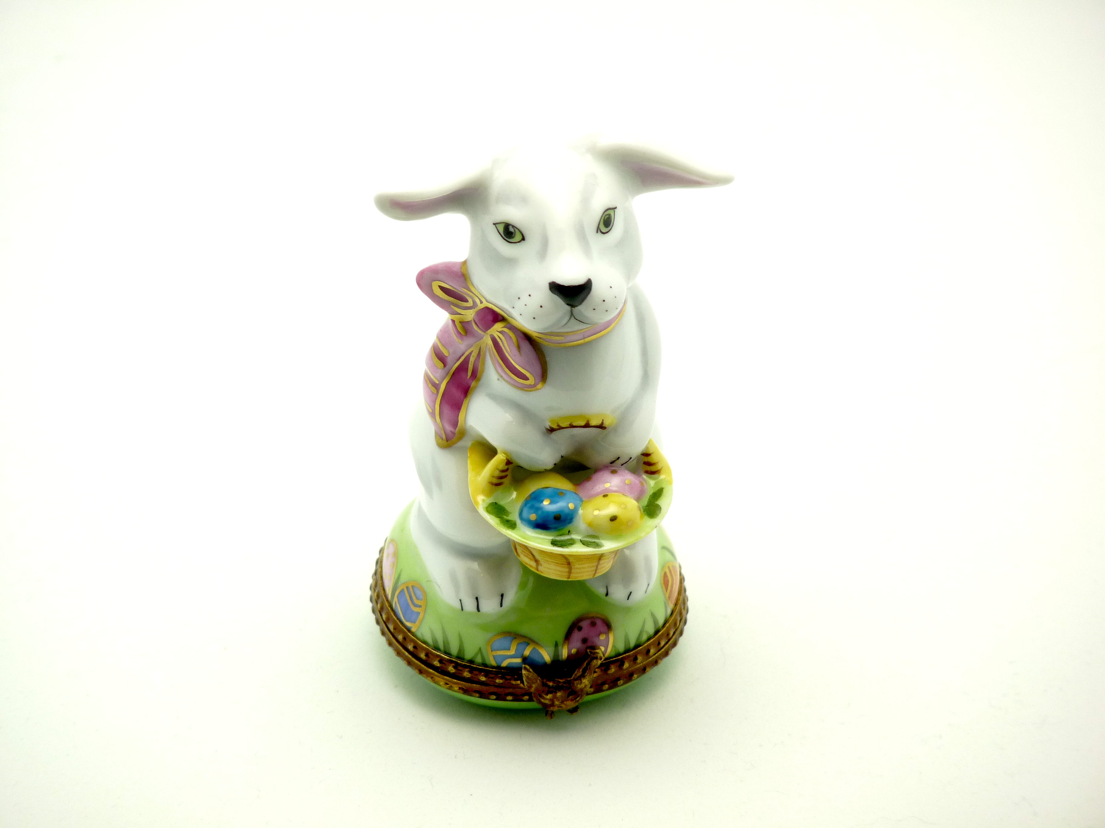White rabbit with scarf