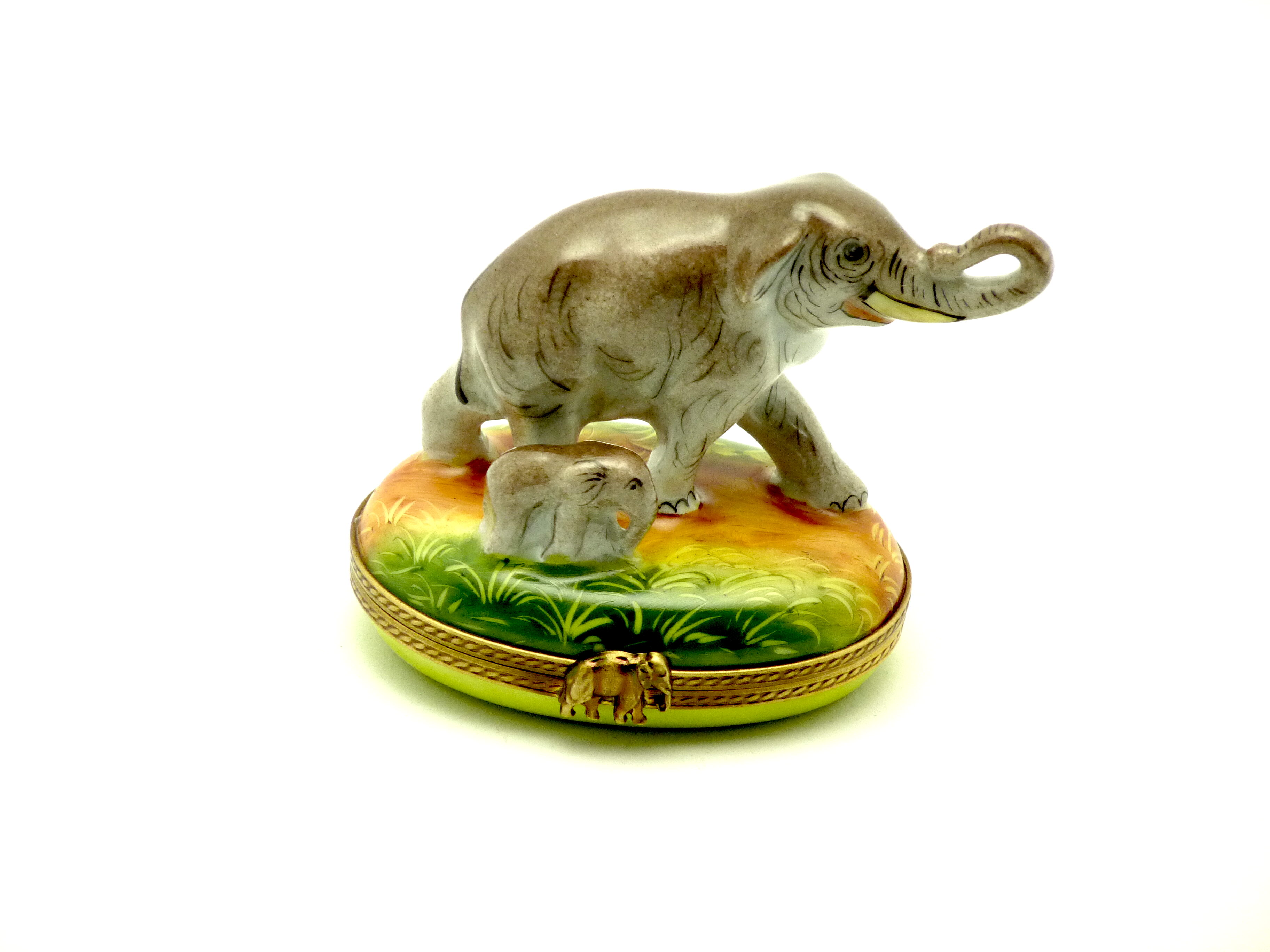Elephants on oval
